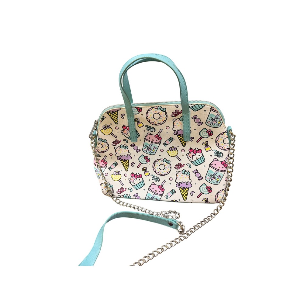 Loungefly Sanrio Hello Kitty Sweets Cupcake Donut Crossbody Satchel Bag White - Picture 4 of 7